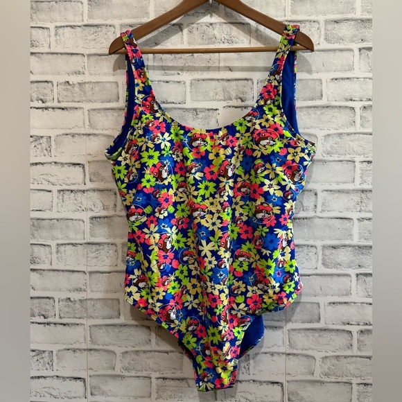 Women’s Buc-ee’s multicolor floral scoop back one piece bathing suit Size 2X - Picture 1 of 3